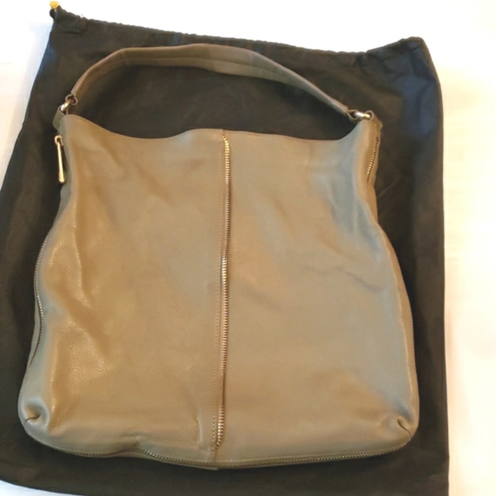 Kelsi Dagger Green Leather Shoulder Bag